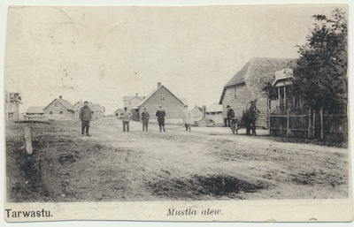 trükipostkaart, Viljandimaa, Mustla alev, peatänav, u 1905  duplicate photo