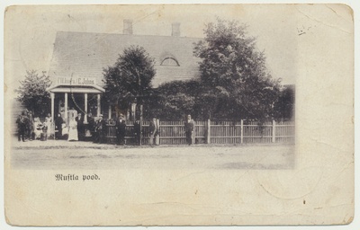 trükipostkaart, Viljandimaa, Mustla, G. Johnsi pood, u 1905  duplicate photo