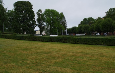 Riigivanem ja välissaadikud jälgivad väeosade paraadmarssi. rephoto