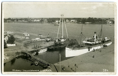 Reisilaev "Wasa" ja puksiir "Triks" Pärnu sadamas  duplicate photo