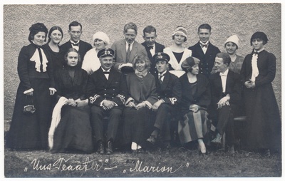 foto, Viljandi Uus Teater, etendus "Marion", 1924, foto J. Riet  duplicate photo