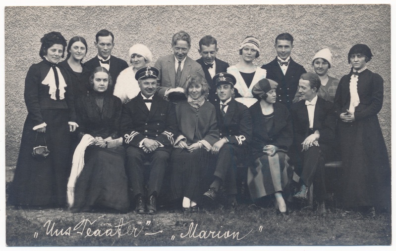 foto, Viljandi Uus Teater, etendus "Marion", 1924, foto J. Riet