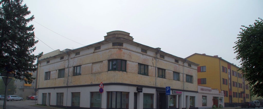 Lai tänav 3, Rakvere - Building at Lai str 3 in Rakvere rephoto