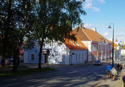 Vaade Tallinna tänavale Rakveres. rephoto