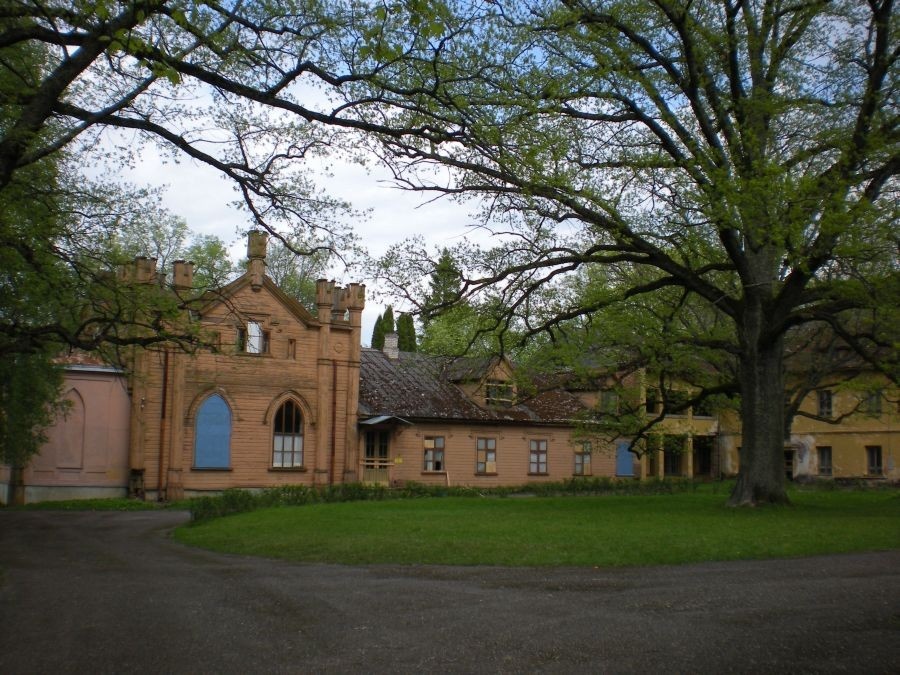 Main building of Kukulinna Manor, 19th century.