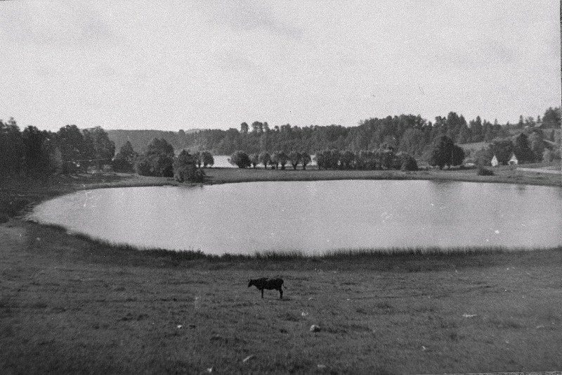 Rõuge Kaussjärv, tagaplaanil Suurjärv.