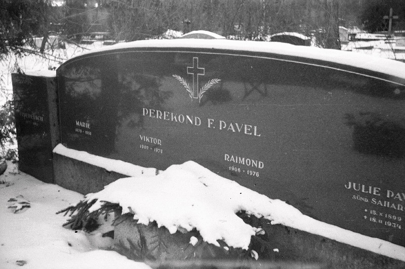 Luuletaja ja tõlkija Raid Paaveli (Raimond Paavel) hauatähis Rahumäe kalmistul.