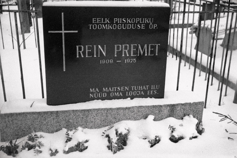 EELK Piiskopliku Toomkoguduse õpetaja Rein Premeti hauakivi Rahumäe kalmistul.