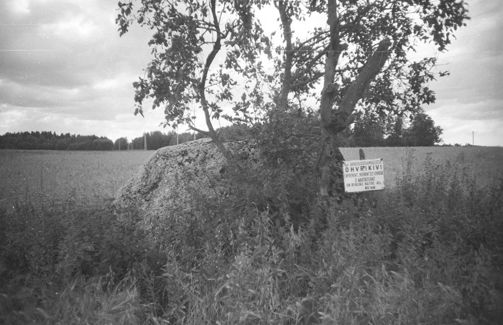 52 lohuga ohvrikivi “Verekivi” ehk “Hiiekivi” Hageri ligidal