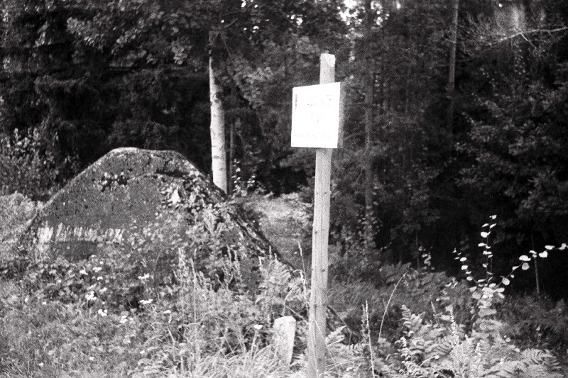 Parunite kivi Padise-Haapsalu maantee ääres endise Keedika mõisa asukohas.