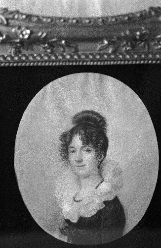 Reproduktsioon tundmatu noore daami ovaalportreest. (Rodde?)