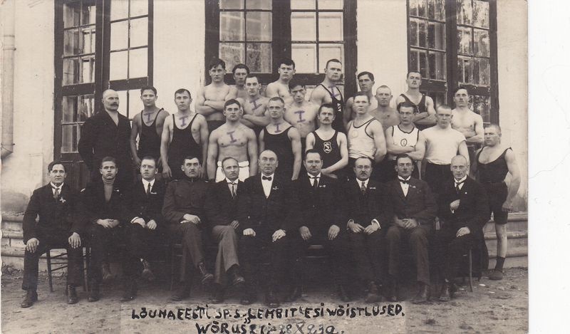 Lõuna-Eesti raskejõustiku esivõistlustest osavõtjad