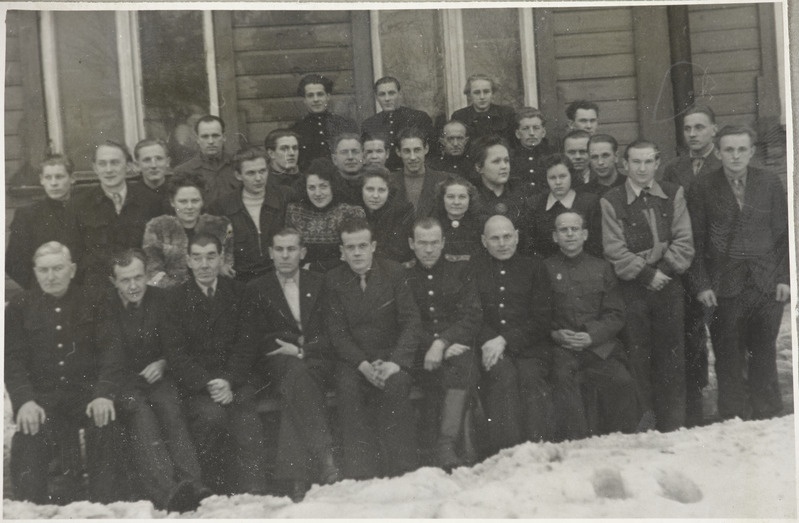 Tartu Raudtee Tehnikakool: jaamakorraldajate õppegrupp, 1948.