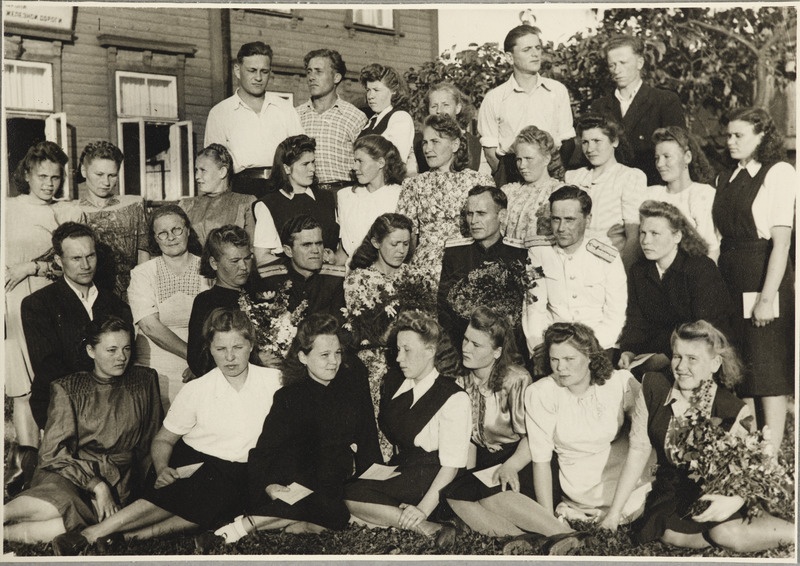 Tartu Raudtee Tehnikakool: kaalujate õppegrupi lõpetajad, 1949.