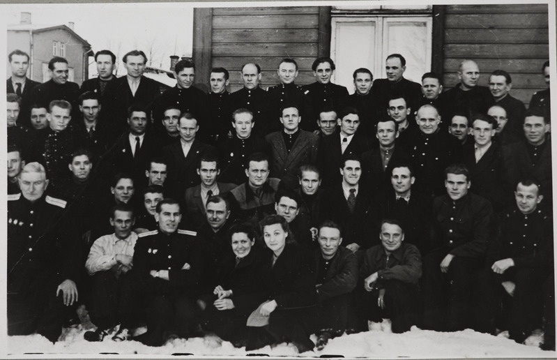 Tartu Raudtee Tehnikakool: tehnilisel konverentsil osalenud, jaanuar 1950.