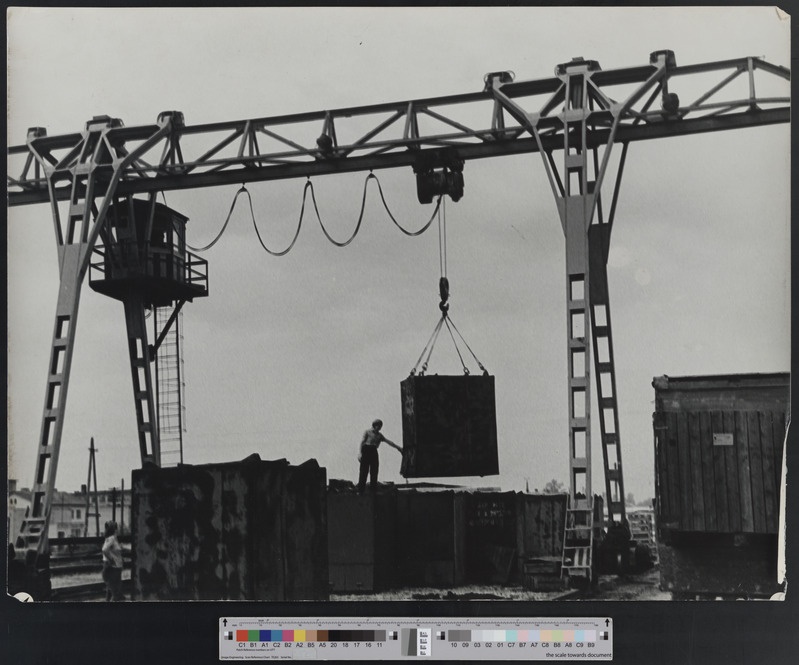 Pukk-kraana töötamas, 1960.-1970. aastad