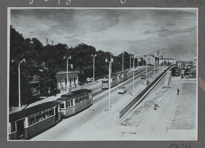 Eesti raudtee: vaade Pärnu maantee viaduktile Tallinnas, ca 1960  similar photo
