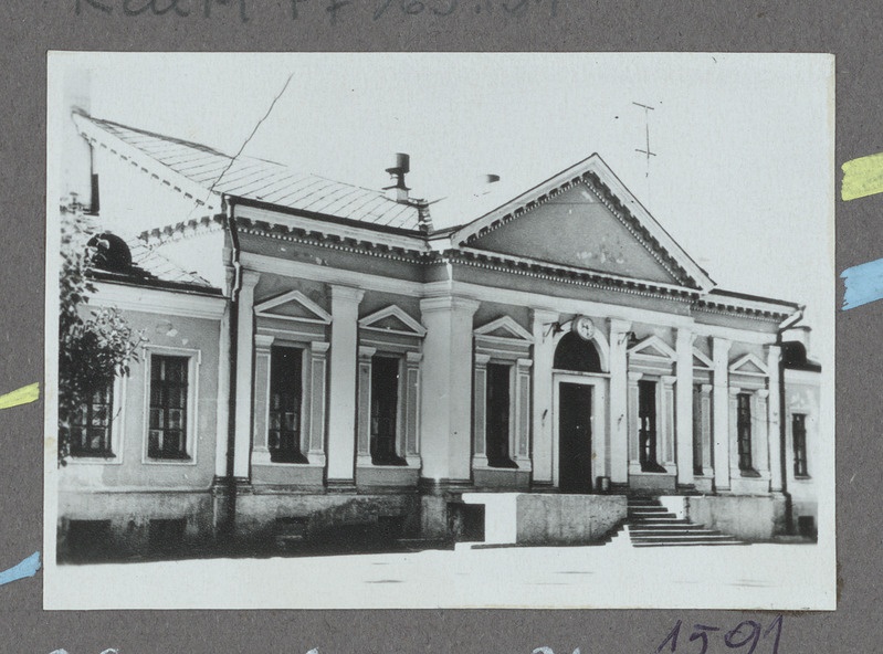 Eesti raudtee: vaade Jõhvi jaamahoonele, 1950. aastad