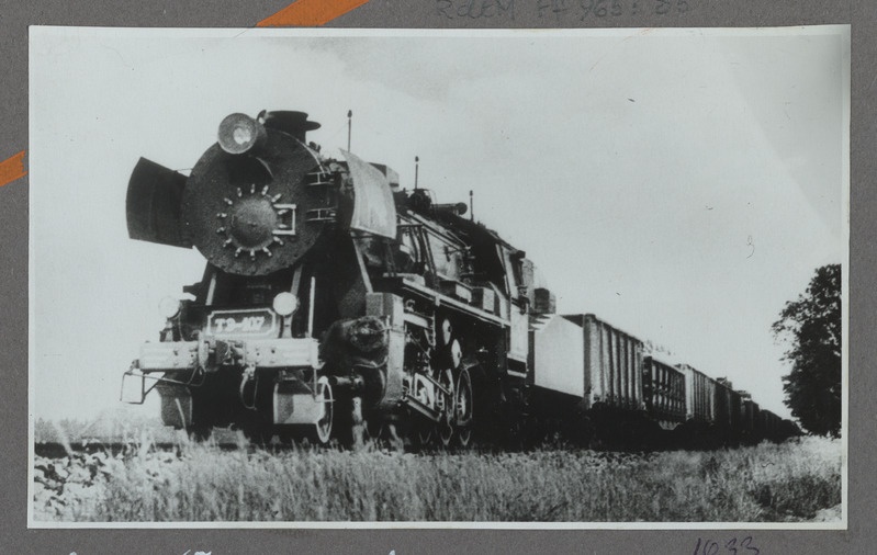 Eesti raudtee: auruvedur TE-107 raskerongiga, 1950. aastad