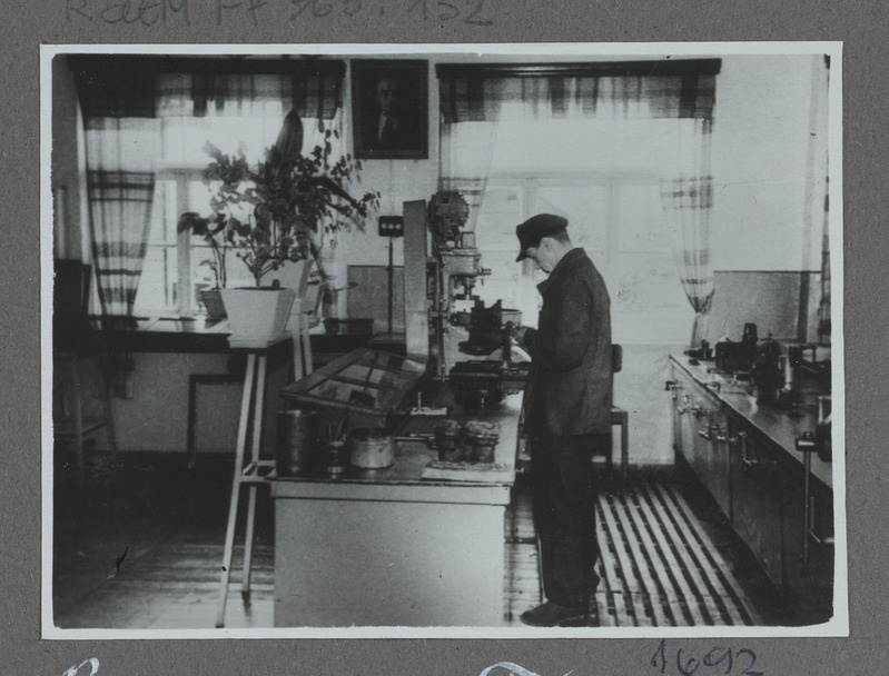 Eesti raudtee: automaatpidurite kontrollpinkt Tapa vagunidepoos, 1950. aastate lõpp