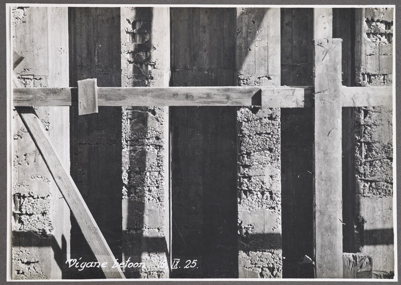 Raudteeviaduktide ehitus Tallinnas: vigane betoon, 16.september 1925.