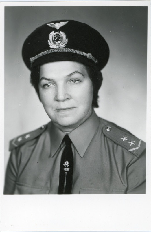 Eesti raudteekonna esindusrongi ülem Veera Aleksejeva, 1970.-1980. aastad, portreefoto