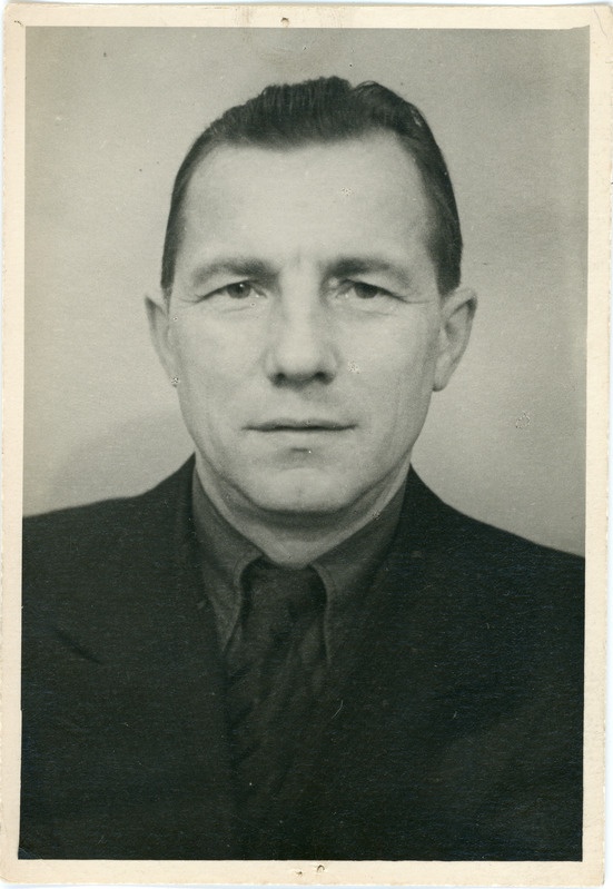 Raudteelaste Ametiühingu Vabariikliku Komitee instruktor Jakob Jauk, 1950. aastad, portreefoto