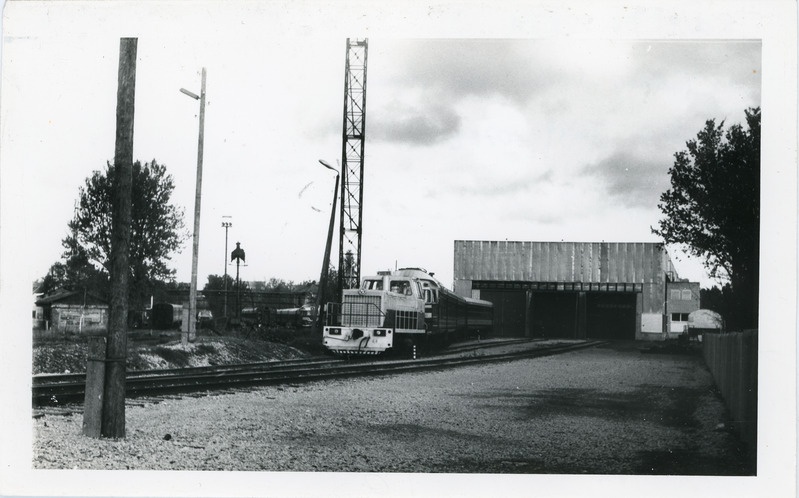 Vaade Tallinn-Väike uuele depoole, vedur TGM40-0762 depooteel, oktoober 1994