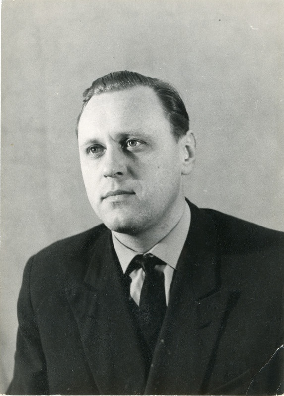 Pääsküla depoo töötaja Arnold Küla, 1960.-1970. aastad, portreefoto