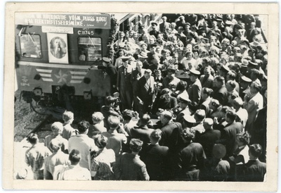 Kloogaranda viiva elektriraudtee avamine Klooga jaamas, 1960  duplicate photo