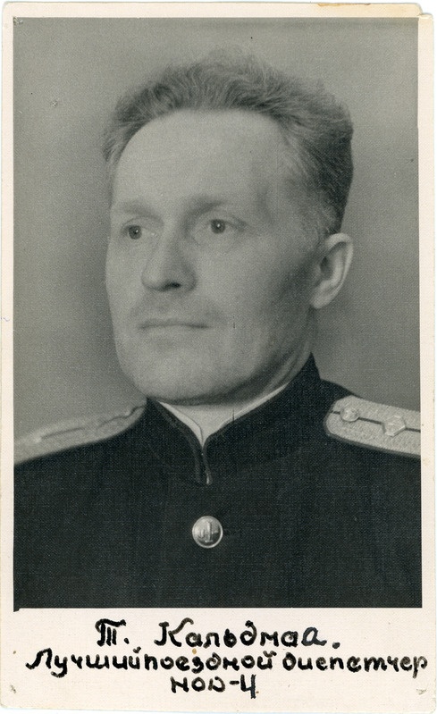 Parim rongidispetšer T. Kaldmaa, 1940. aastate lõpp - 1950. aastate algus, portreefoto