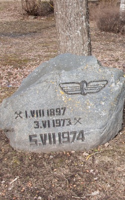 Vastavatud mälestuskivi kitsarööpmelisele raudteele Viljandi jaamas, 5. juuli 1984, foto: Lembit Kadalipp rephoto