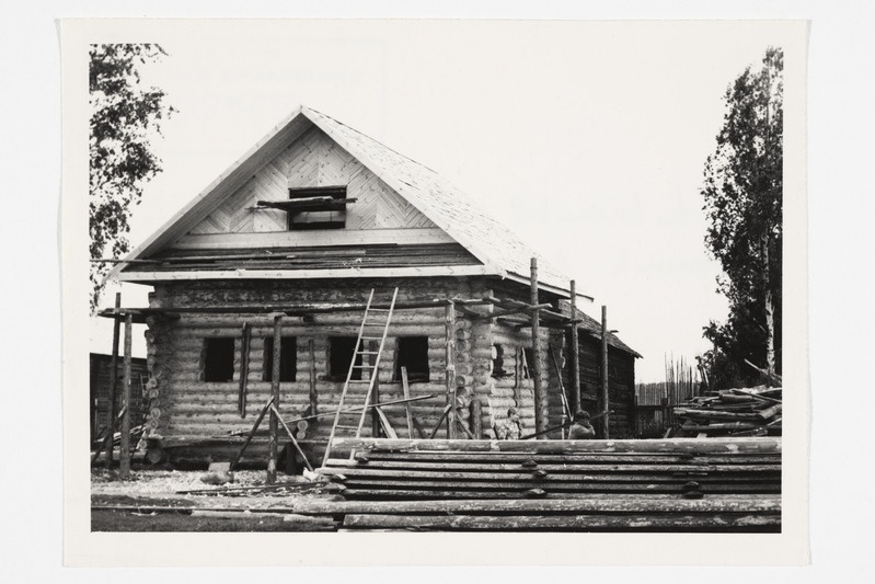 Ehitamisel olev elamu, omanik A. J. Kabanov. Tšurilkovo k