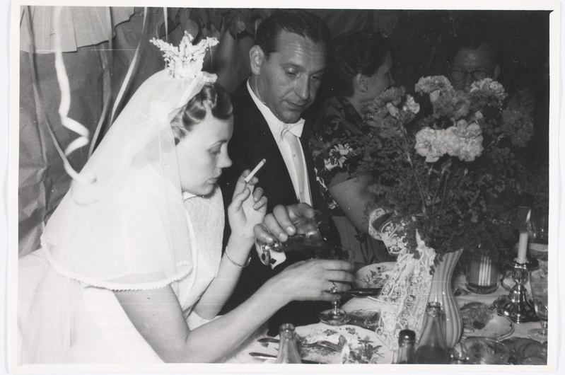 Pruutpaar Helju Engblom ja Albert Jõers (Jörs)