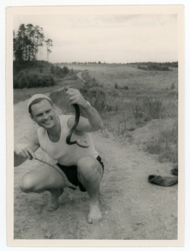 E. Leppik ussiga, juuli 1957