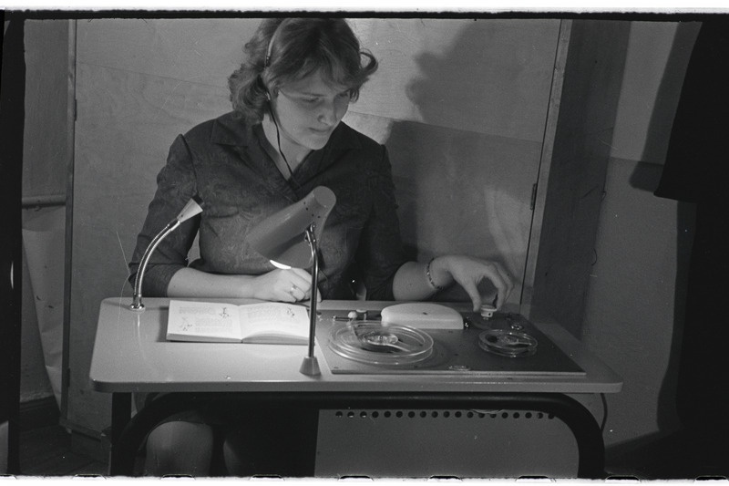 Tartu ülikooli raadiostuudios 1968. a.