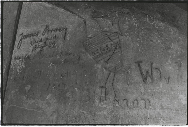 Tartu ülikooli peahoone kartseri seina joonised. Juuni 1977. a.