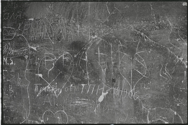 Tartu ülikooli peahoone kartseri seina joonised. Juuni 1977. a.