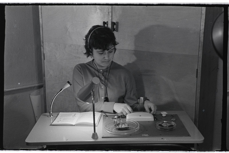 Tartu ülikooli raadiostuudios 1968. a.