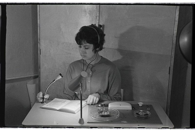 Tartu ülikooli raadiostuudios 1968. a.