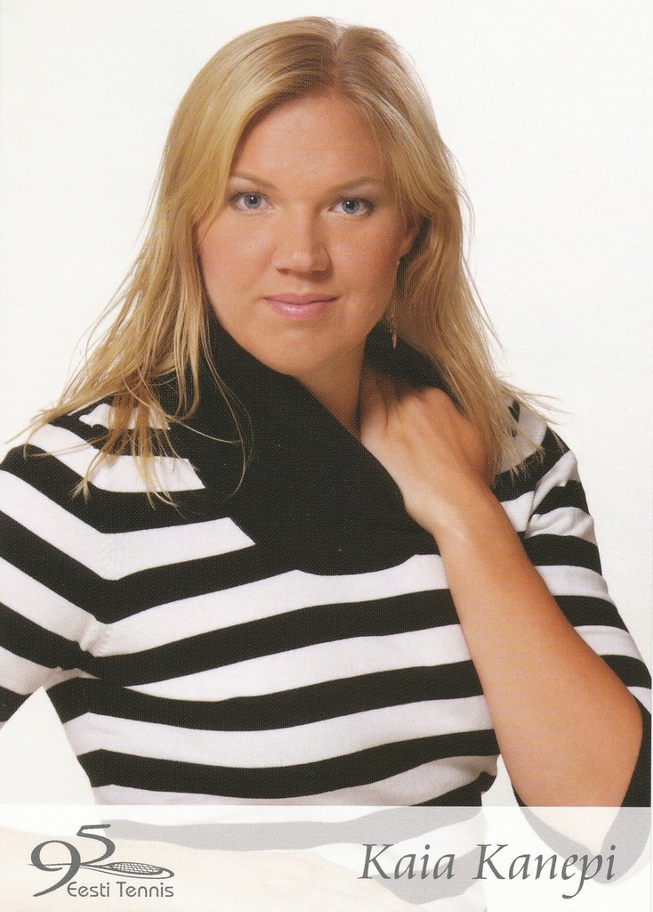 värviline trükipostkaart, Kaia Kanepi