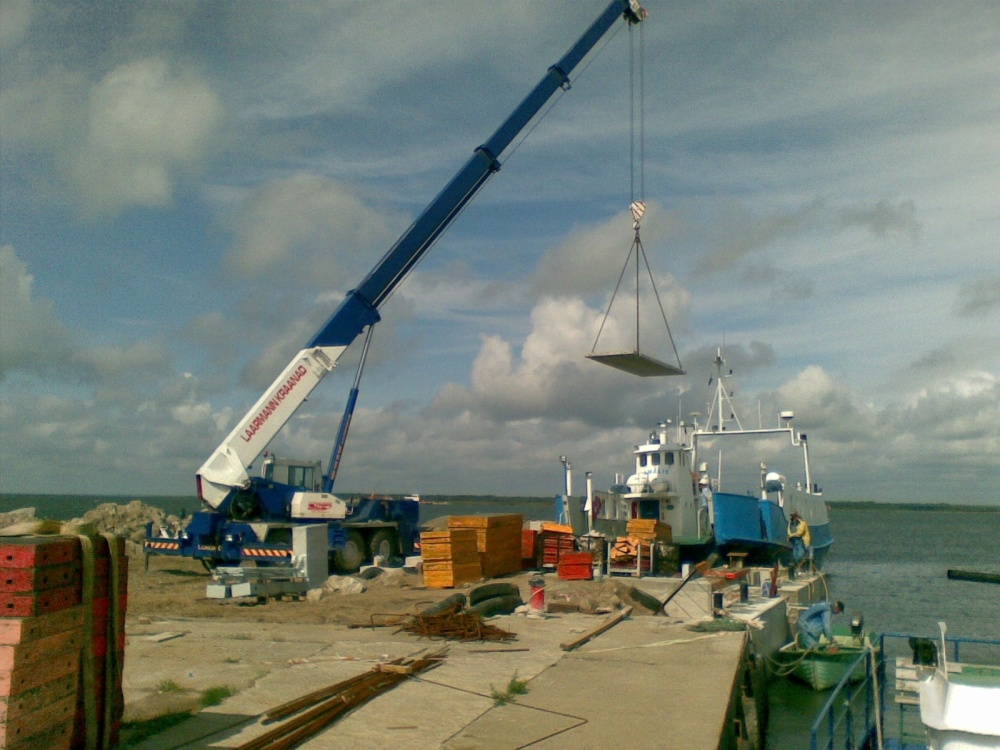 Ehitustööd Manilaiu sadamas