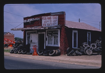 Poor Man's Tires, Greenwood Road, Shreveport, Louisiana (LOC)  duplicate photo