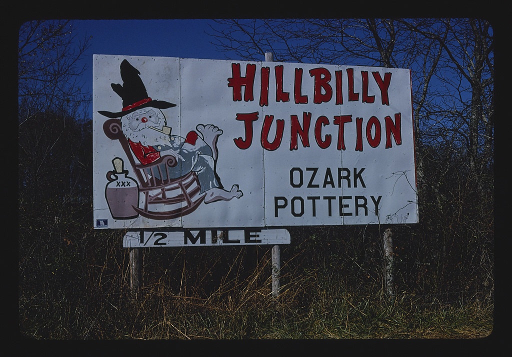 Hillbilly Junction billboard, Route 60, Willow Springs, Missouri (LOC)