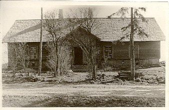 foto, Sääsküla koolimaja Albu vallas 1963.a.