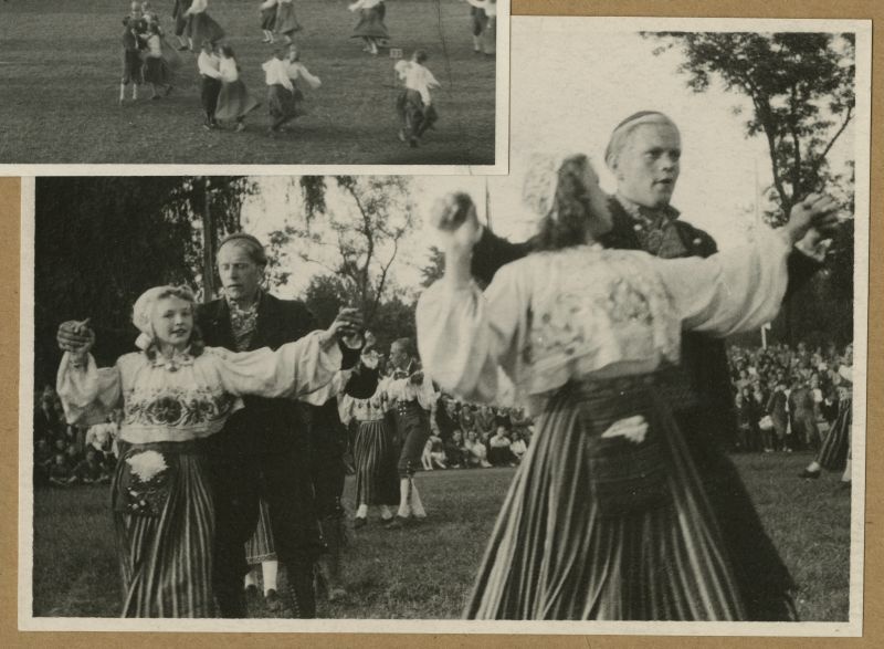 III tantsupidu. Rahvakunstiõhtu Kadrioru staadionil.