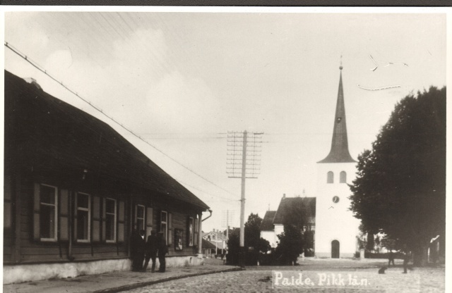 fotokoopia, vaade Pikale tänavale Paides 20.saj.alguses