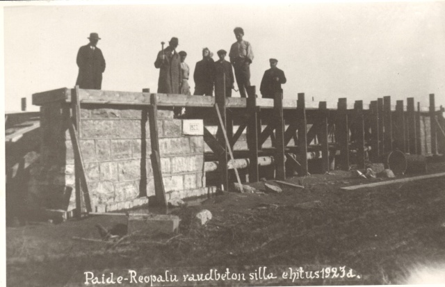 fotokoopia, Paide Reopalu silla ehitus 1923.a.