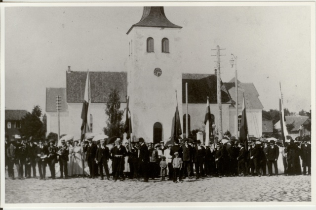 fotokoopia rahvakogunemine Paide Turuplatsil 20.saj. algus