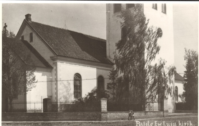 fotokoopia, kirik Paide Turuplatsil 20.saj. esimesel poolel